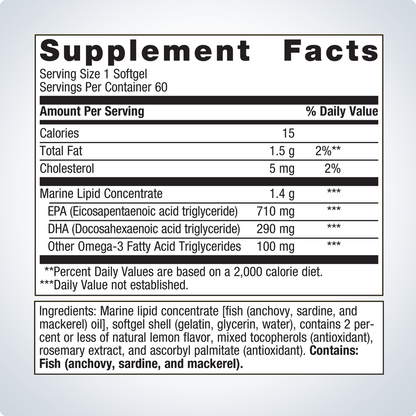 OmegaGenics® Fish Oil EPA-DHA 1000 mg